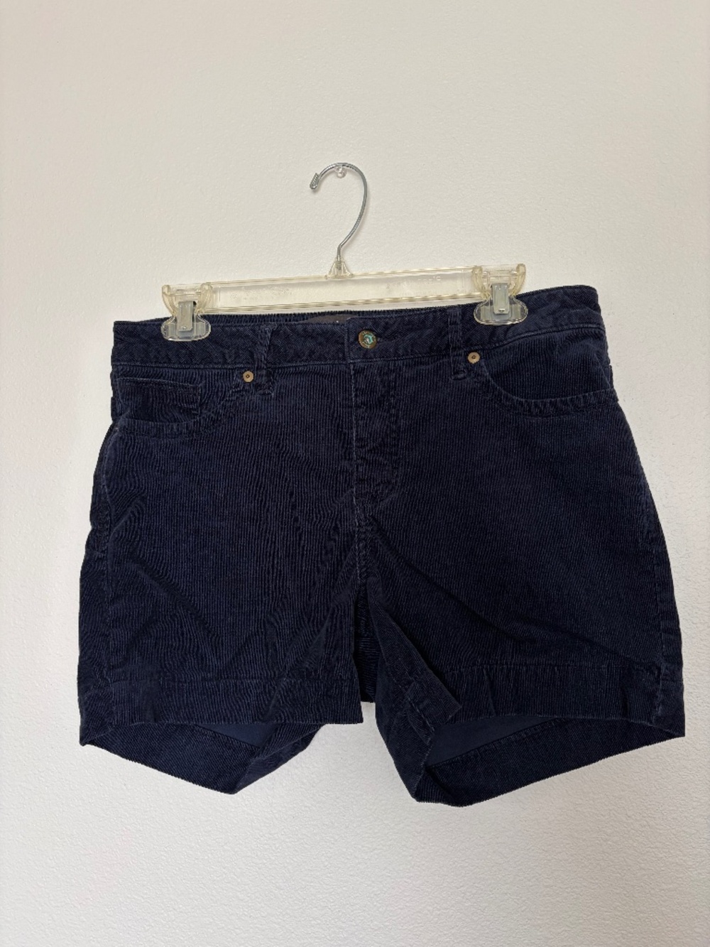 Christopher Blue Navy Corduroy Shorts